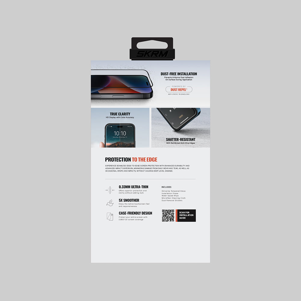 Skinarma 0.33mm iPhone 17 Pro Max Antidust True Clear Cam Ekran Koruyucu Skinarma 0.33mm iPhone 17 Pro Max Antidust True Clear Cam Ekran Koruyucu